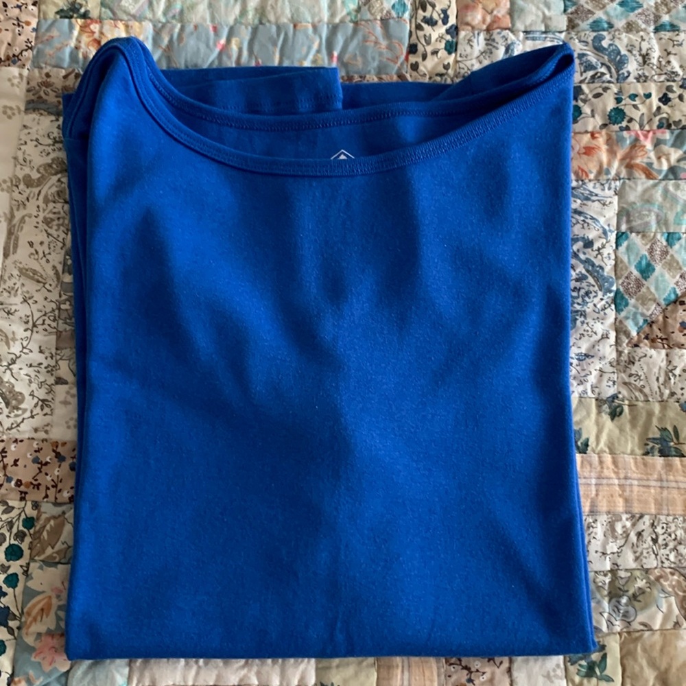 Women’s blue St  John’s Bay boat neck top..SizePXL.